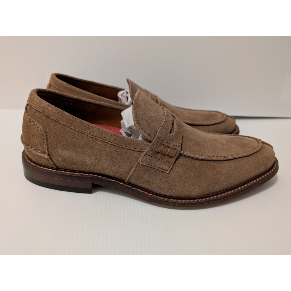 Stacy Adams Men Shoes 8.5 Marlowe Penny Slip-on Loafer‎ Split Toe Suede Leather